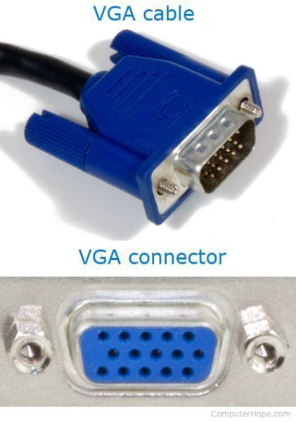 vga connector no screws